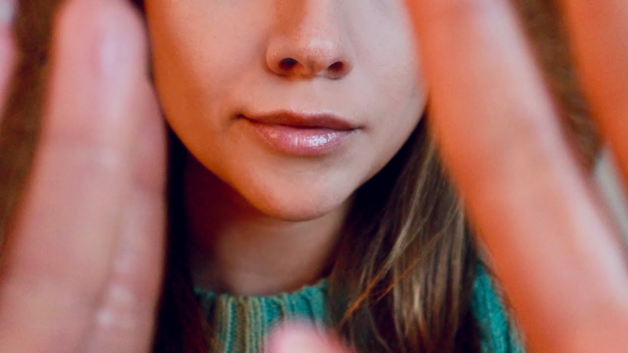 Layered ASMR Face Touching | Slow Hand Movements, Whispering