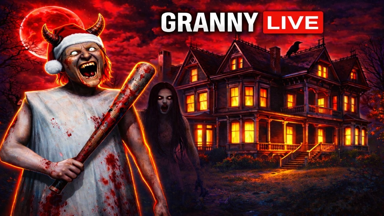 🥶 Granny Live 😱|🟥 Horror Christmas Gamepaly🟥| ⚡STROM GAMERS⚡ #Granny #GrannyLive #horrorgame