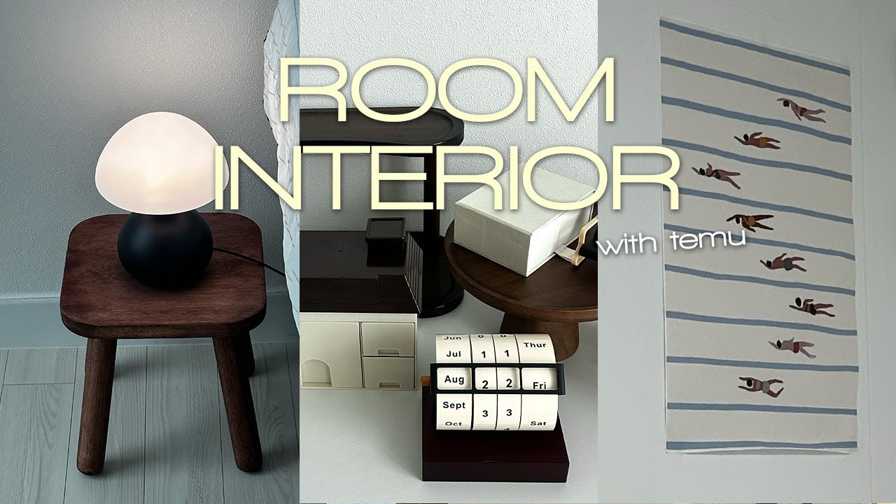 🏷️테무에서 찾은 감성 인테리어 아이템 ㅣ 🛏️방 룸투어ㅣ감성 인테리어 추천템 Room Interiorㅣ #테무하울 #테무깡 #인테리어