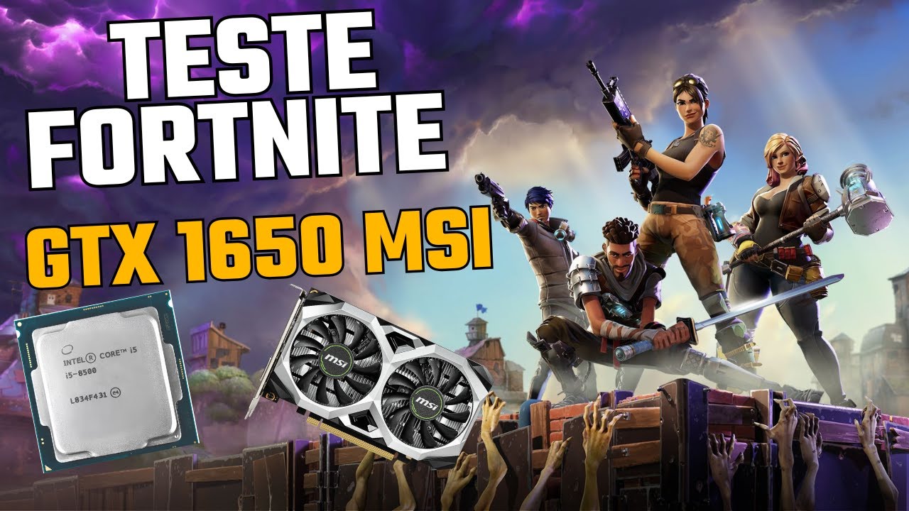 🔥 TESTE INSANO no FORTNITE com i5 8500 + GTX 1650 MSI &mdash; RODA LISO em 2025? ⚡🎮