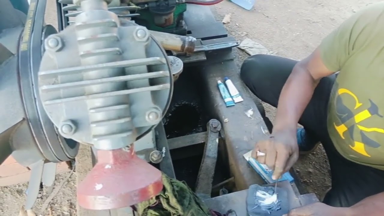 7.5 HP Air Compressor Ka Air Pipeline Leakage Aerolite Ke Dwara Kaisa Band Karen🧑‍🔧