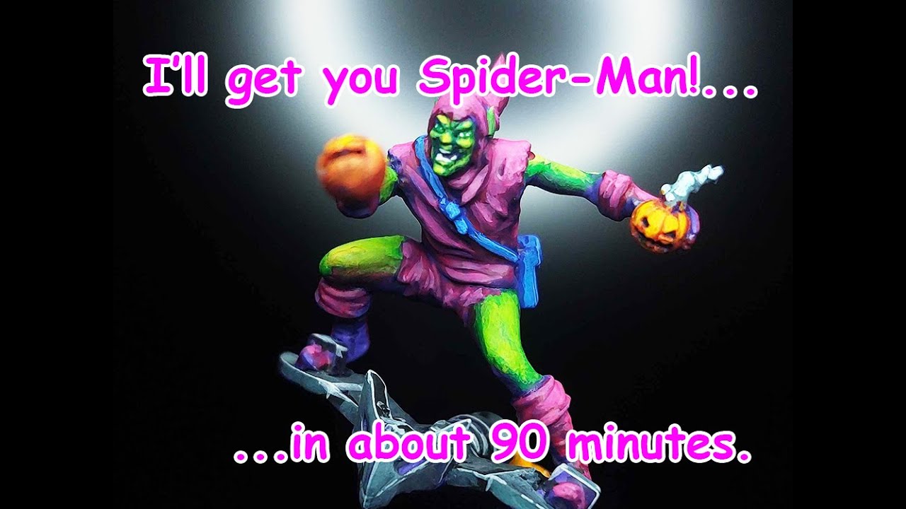 Watch me paint Green Goblin for Marvel: Crisis Protocol  in 90 minutes (no commentary).