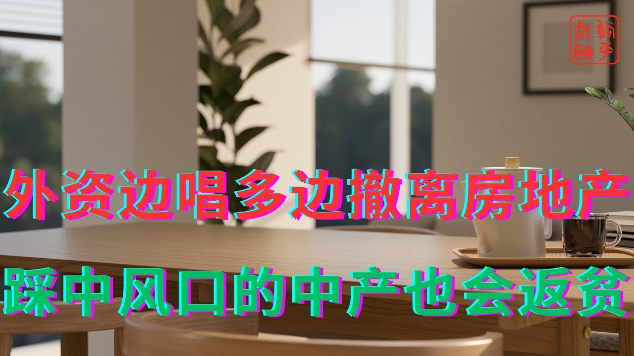 外资边唱多边撤离房地产||踩中风口的中产也会返贫