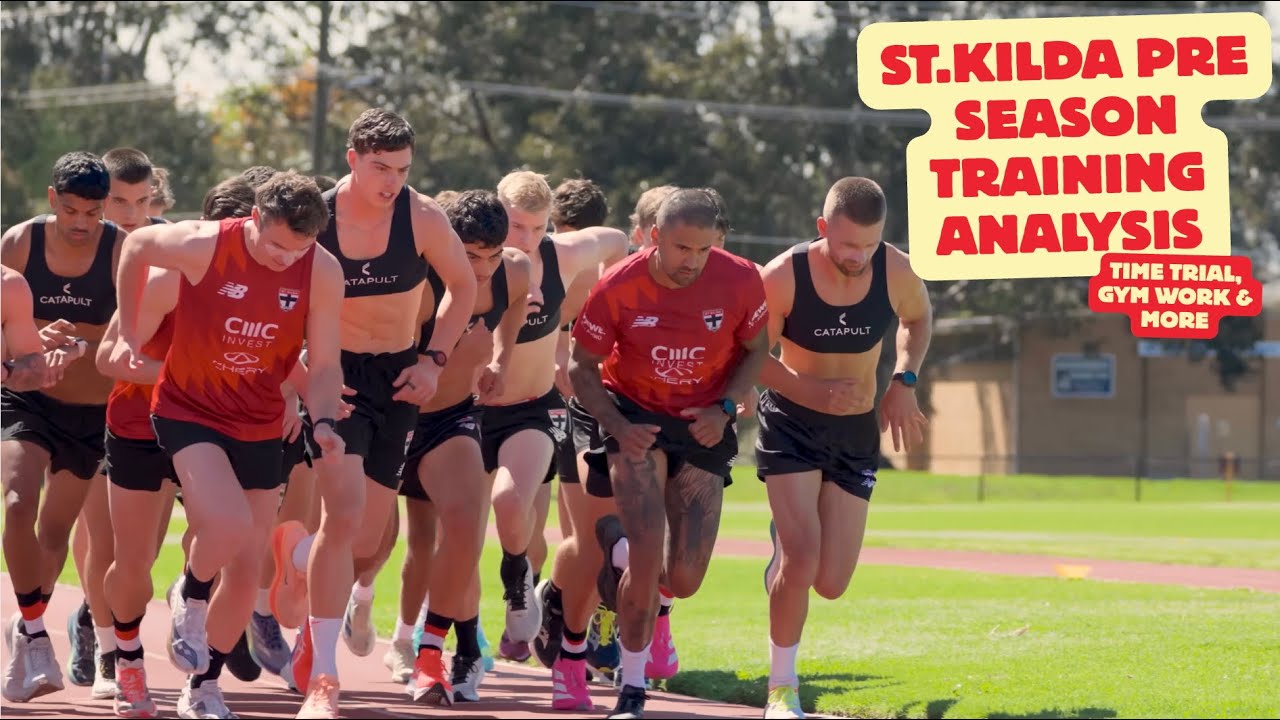 Inside St Kilda’s First Day of AFL Pre-Season 🏃Time Trial 🏋️‍♀️ Gym Breakdown