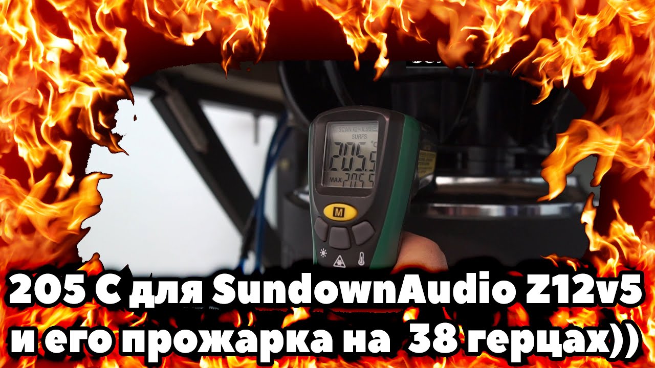 205C для SundownAudio Z12v5 и его прожарка на 38 герцах))