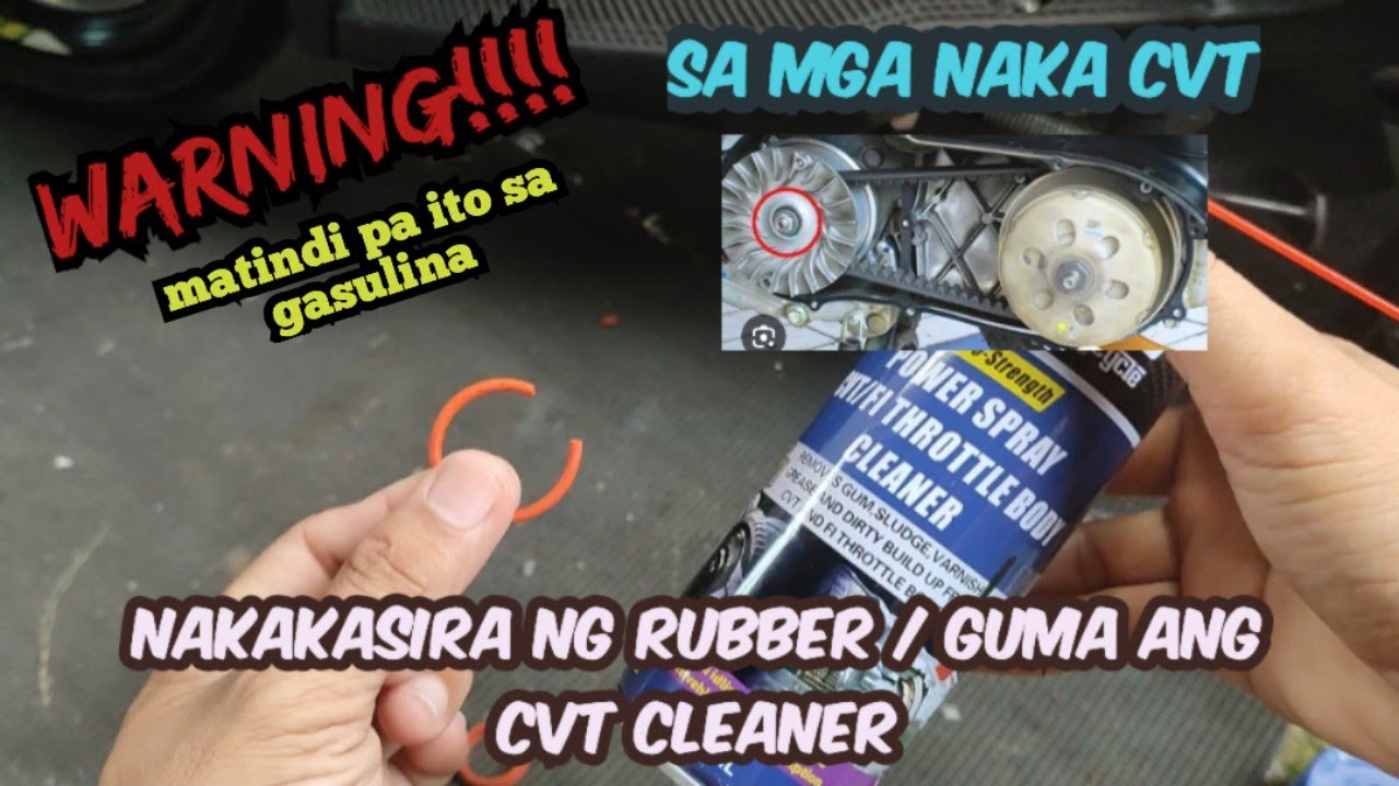 Nakakasira ba ng rubber O-ring at Oil seal ang CVT cleaner?