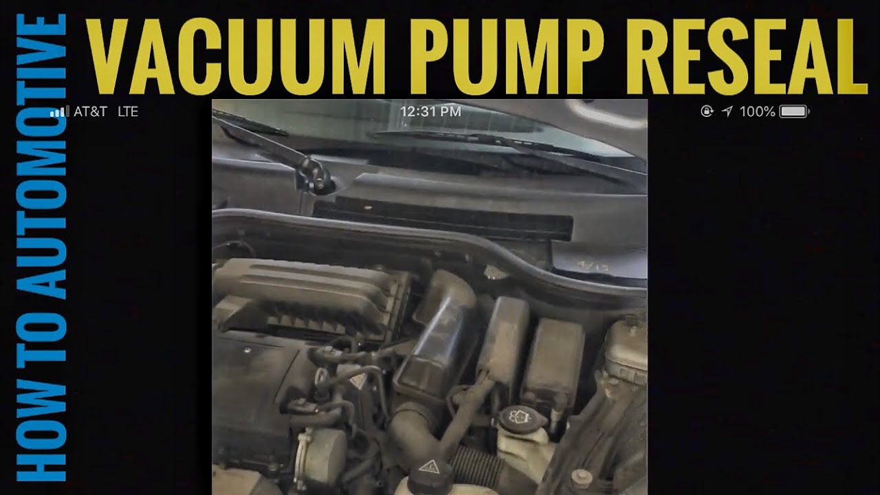 How to Reseal the Vacuum Pump on a 2009 Mini Cooper N12