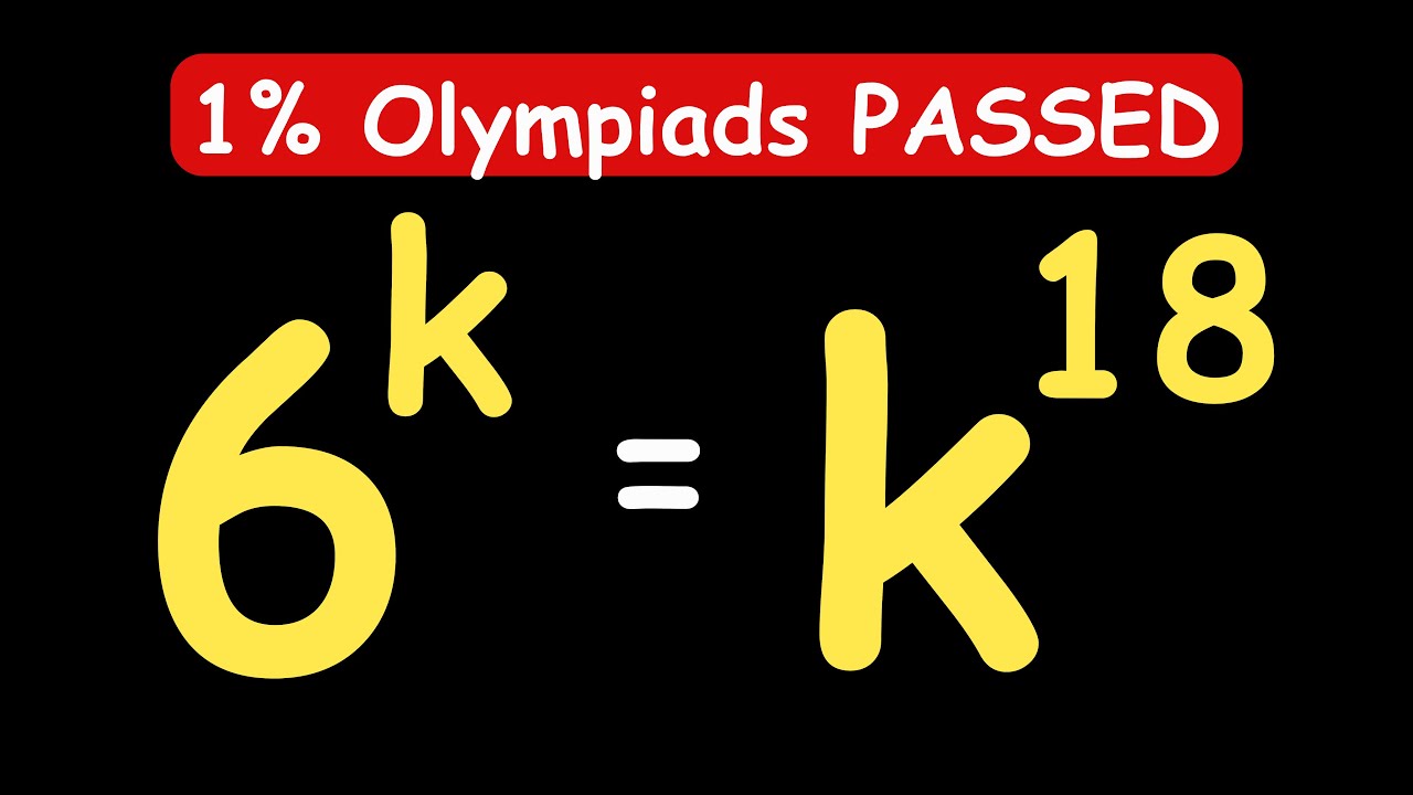 USA OLYMPIADS EXAMS || How to SOLVE for k? #maths