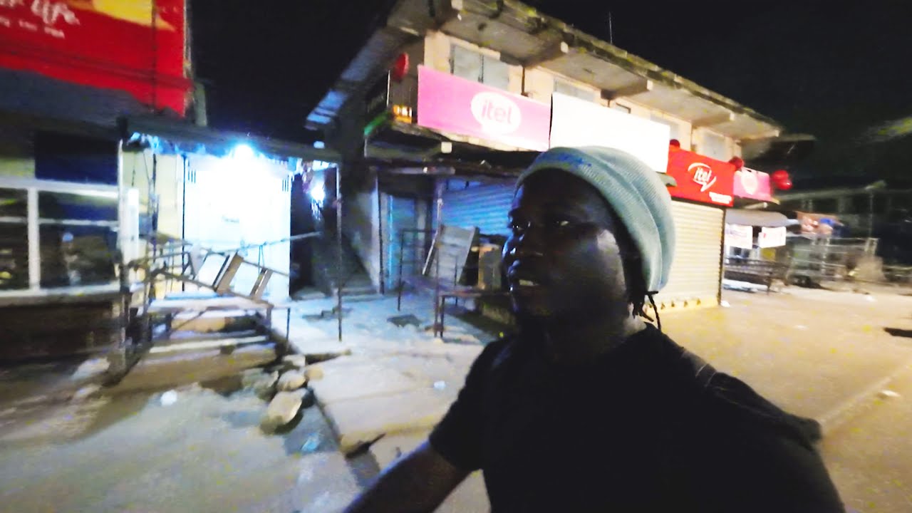 On the streets of Takoradi at 12 midnight | Motocycle adventure | Goshers