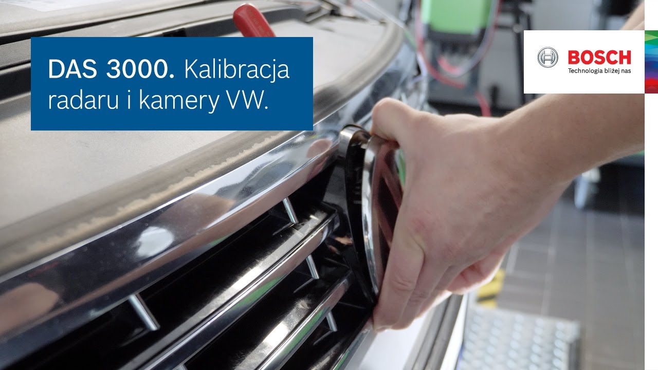 DAS 3000. Kalibracja radaru i kamery VW.