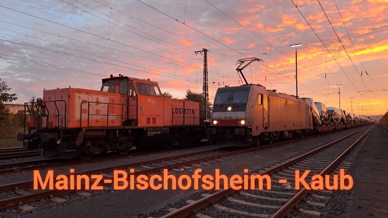 Von Mainz - Bischofsheim nach Kaub, Umleitung mit dem Rheine Zug