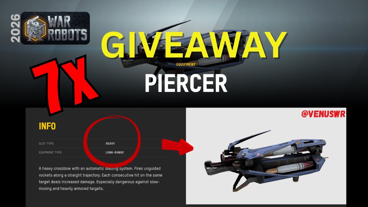 War Robots - 7x Piercers Giveaway  #wrwinpiercer