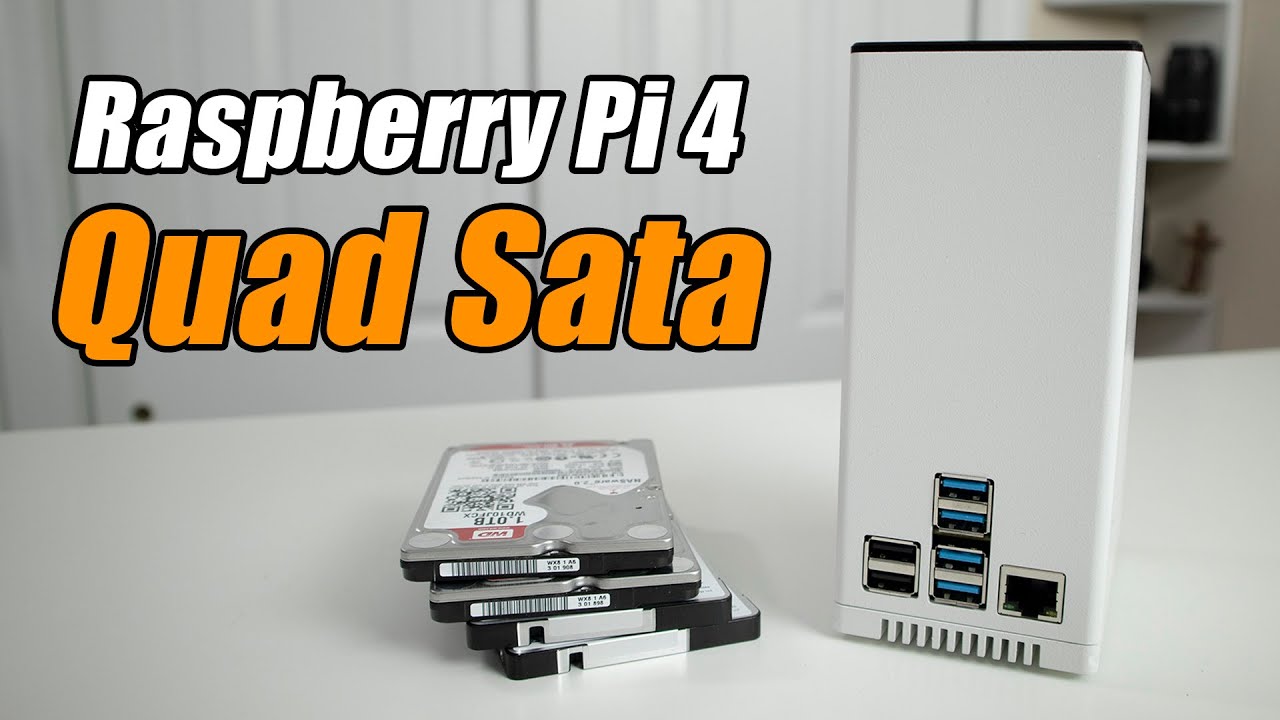 Full Setup Quad Sata Hat for Raspberry Pi 4 NAS Review