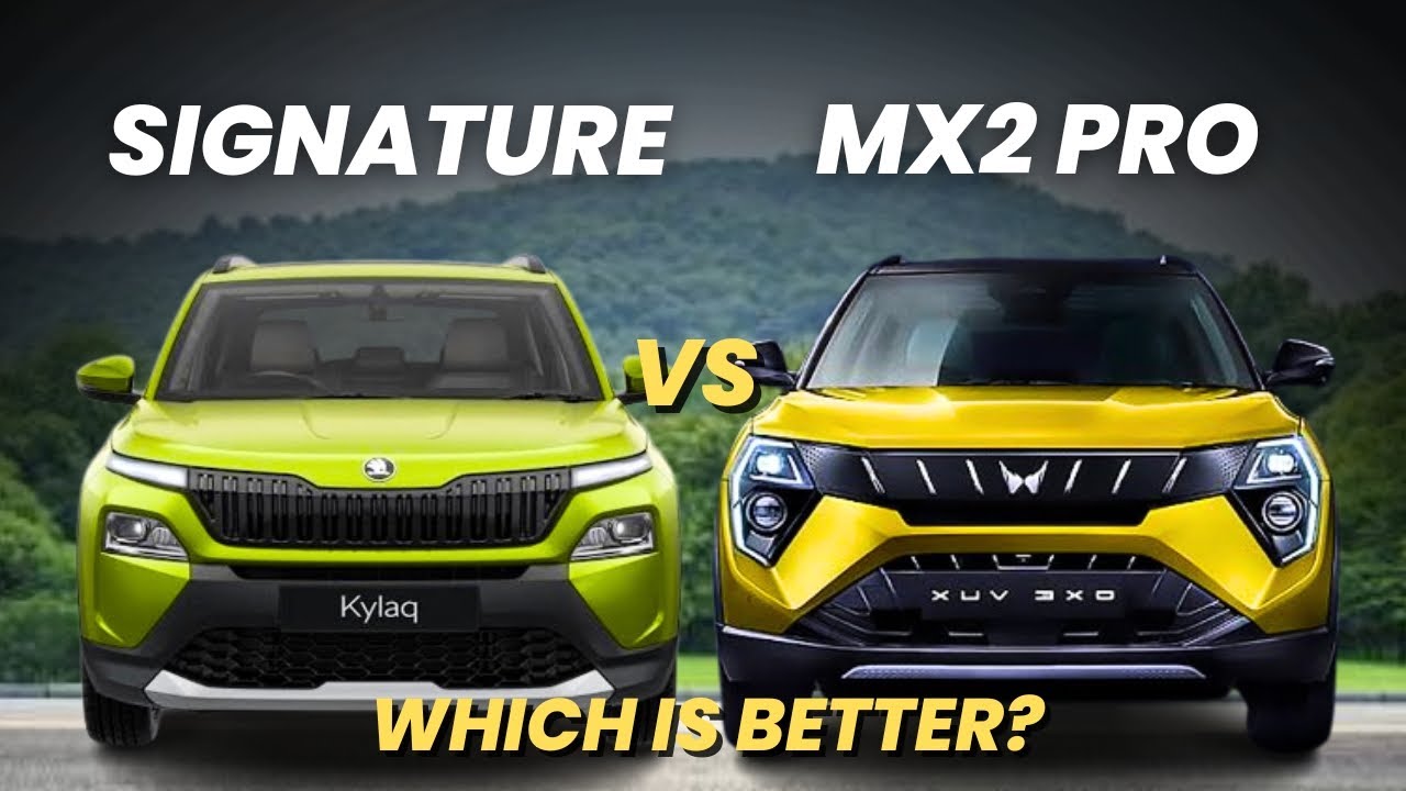 🔥Skoda Kylaq Signature AT vs Mahindra XUV 3XO MX2 Pro AT🔥| कौन है बेहतर? | Skoda Kylaq
