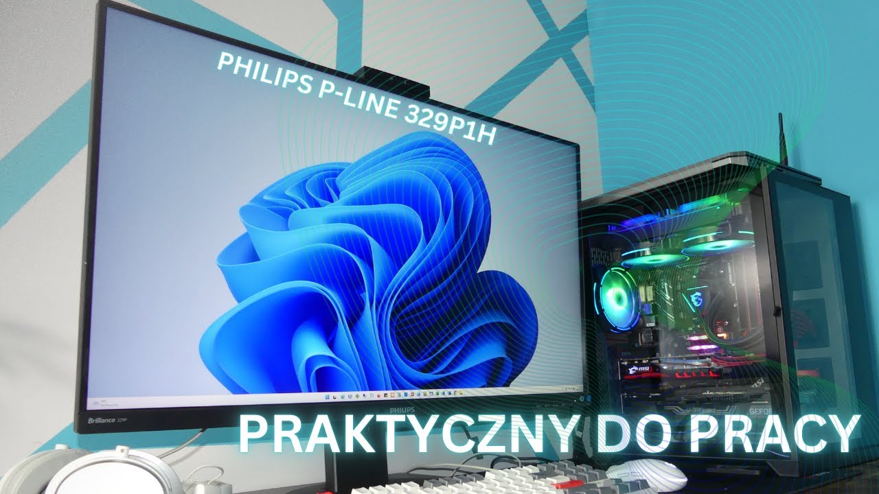 Praktyczny monitor do pracy - PHILIPS 329P1H 4K 32