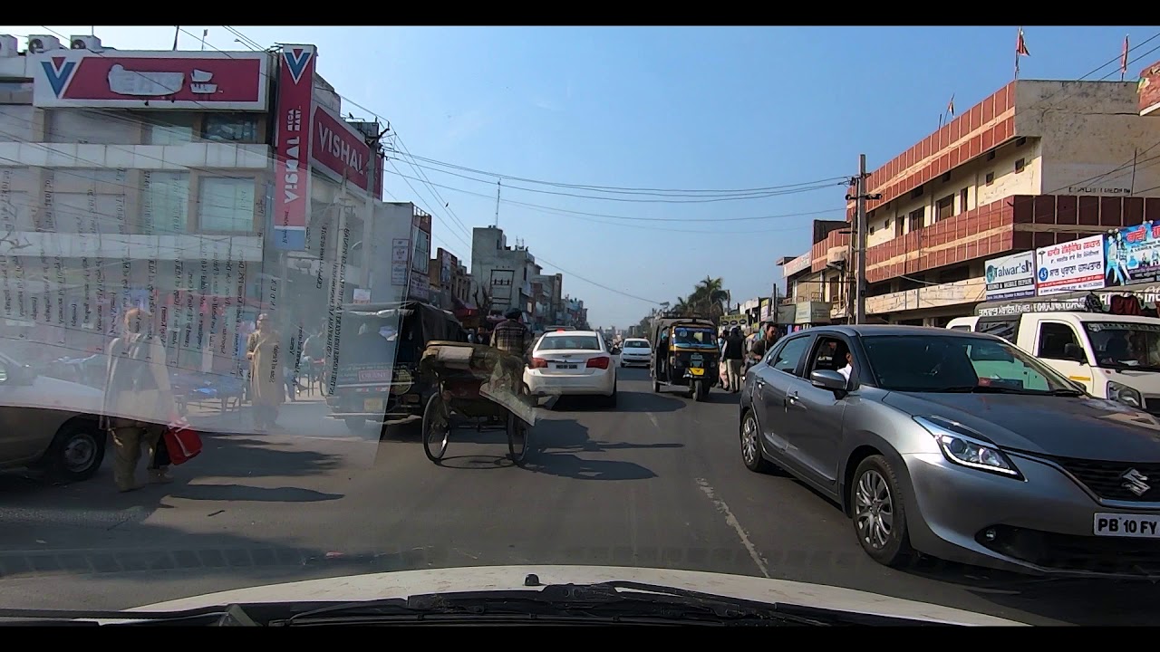 How it is driving in INDIA's small city | City Drive in Sangrur (Punjab) - INDIA
