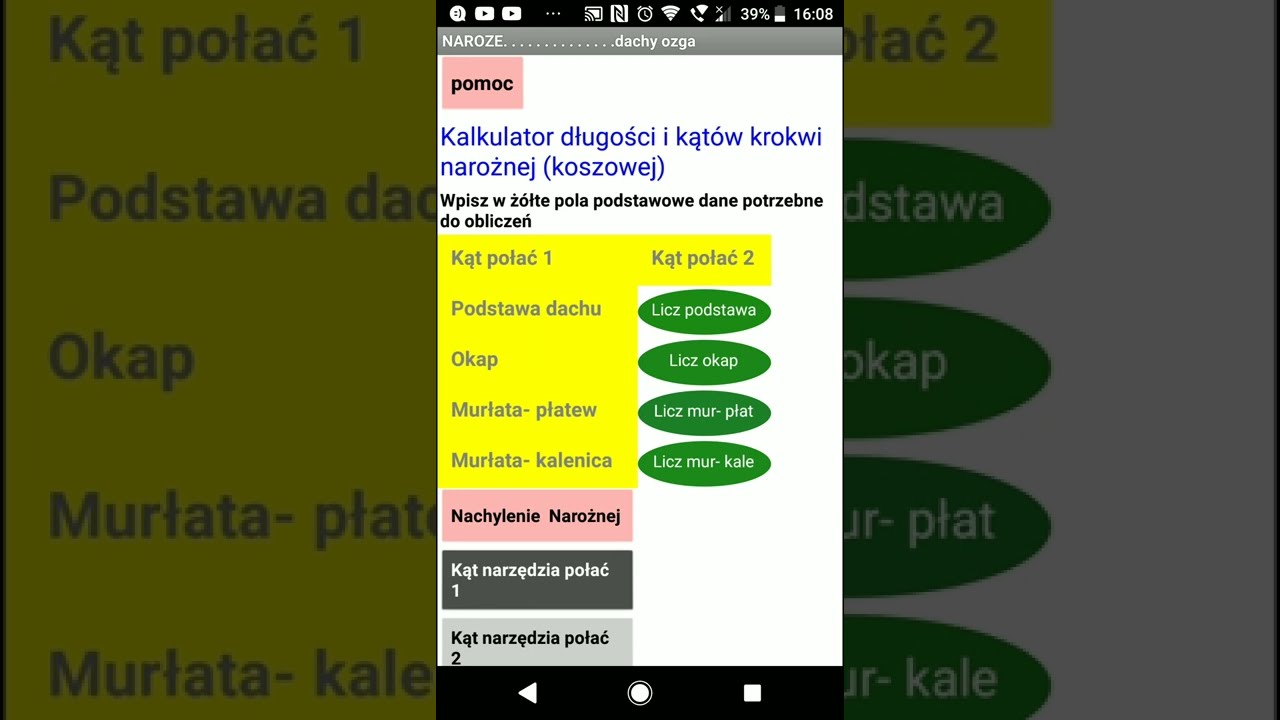 kalkulator krokwi kulawki