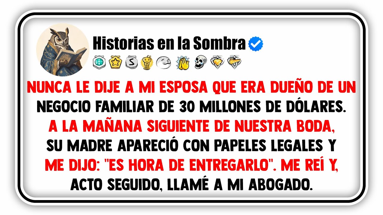 Nunca le dije a mi esposa que era dueño de un negocio familiar de 30 millones de dólares.