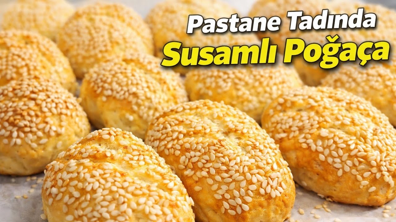 Kıyır kıyır susamlı poaça tarifi #poaça #susamlı #shorts #keşfet 