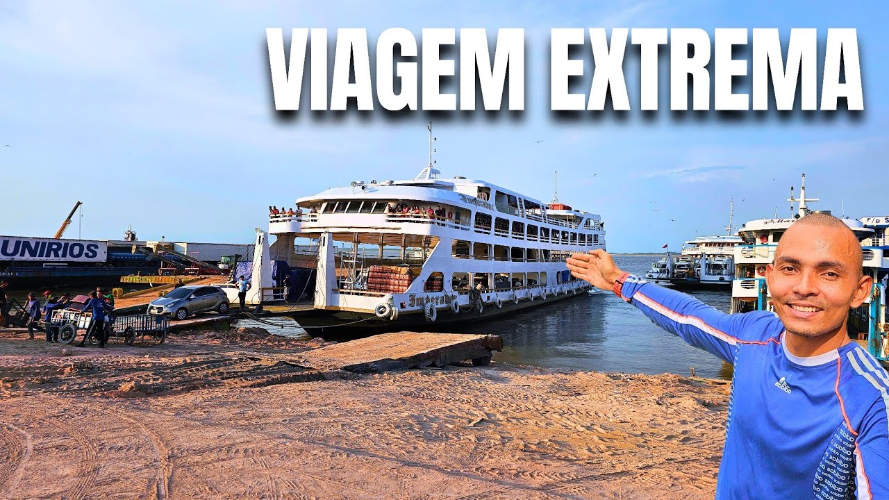 35 HORAS de BARCO pelo RIO AMAZONAS | Manaus até Santarém no Ferry Boat IMPERADOR