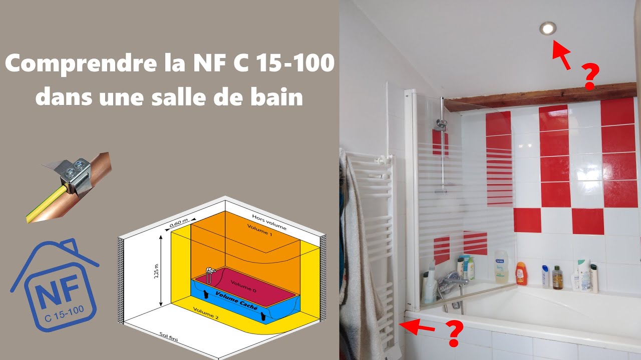 Norme électrique NFC 15-100 dans une salle de bain