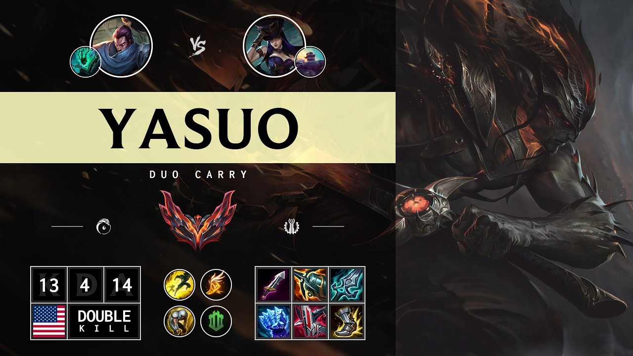 Yasuo ADC vs Caitlyn - NA Grandmaster Patch 14.14