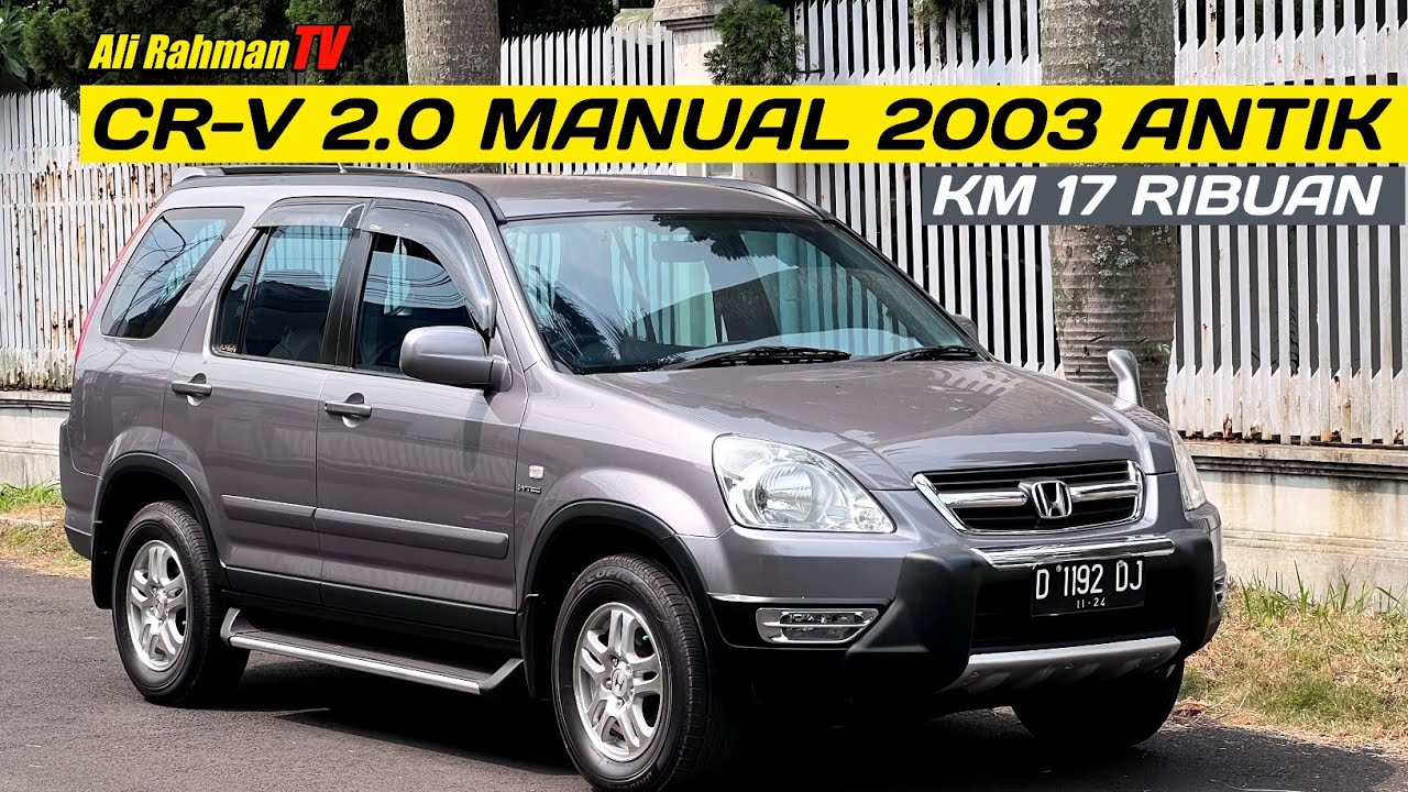 CRV 2.0 MANUAL 2003 ANTIK, LOW KM DIJUAL DI BANDUNG