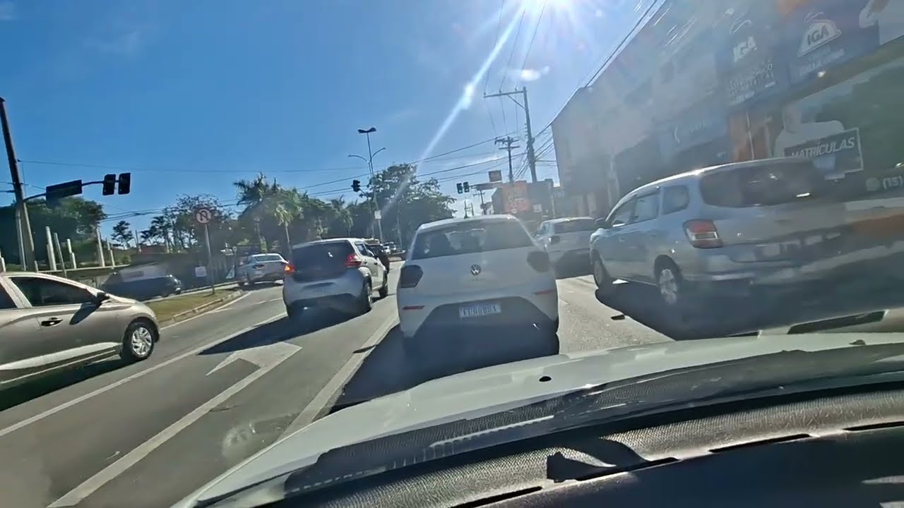 UMA VOLTA PELAS RUAS DE SOROCABA-SP EM UM DIA ENSOLARADO DOMINGO 