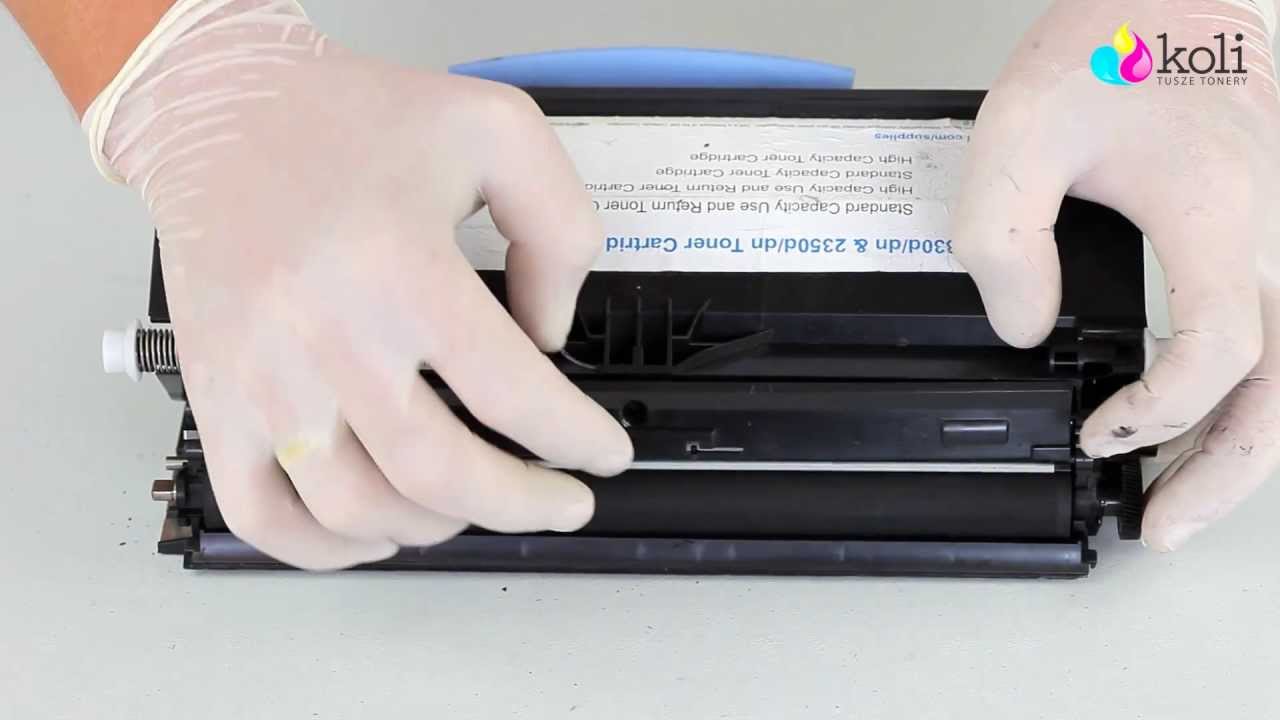 INSTRUKCJA TONER LEXMARK E260 E360 E460 X264 X363 X364 X463 X464 X466 DELL 2330 2350 3330