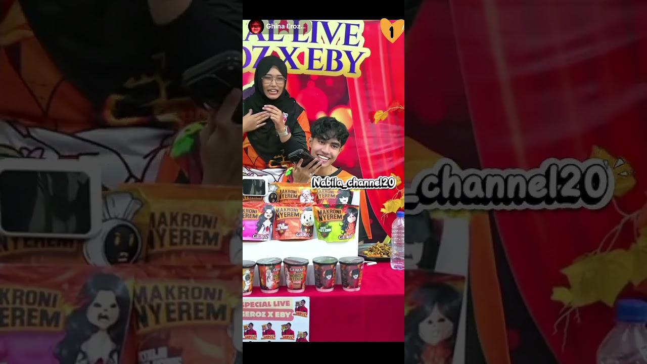 Part 1: live eby jualan makaroni nyerem😋