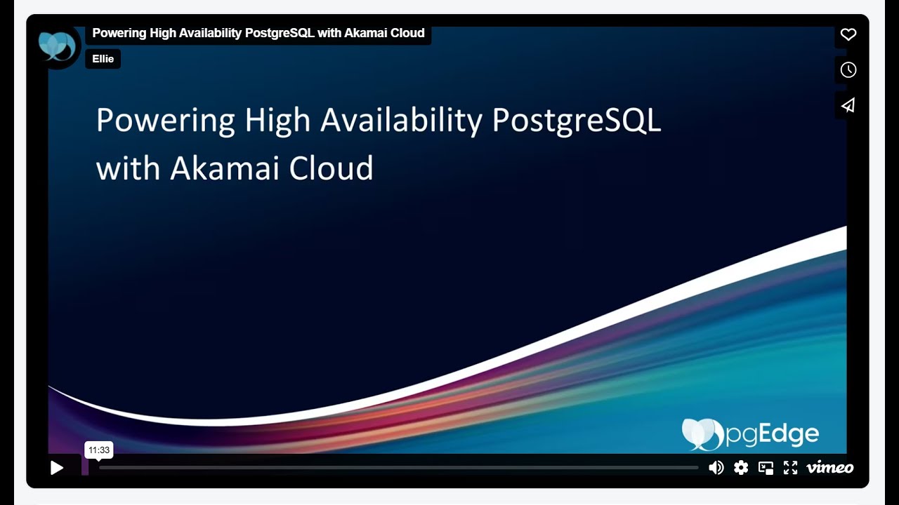 Powering High Availability PostgreSQL with Akamai Cloud