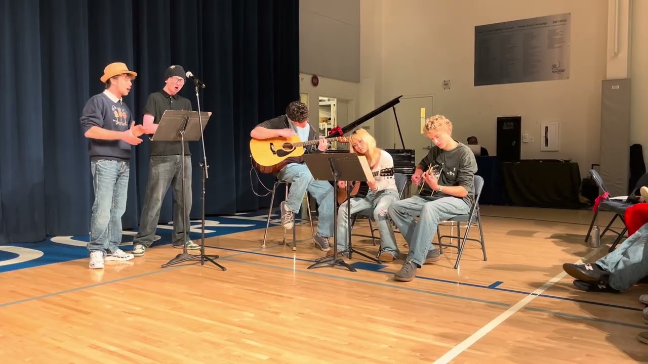 Country songs performed at the SF Waldorf High School Winter Assembly 2025