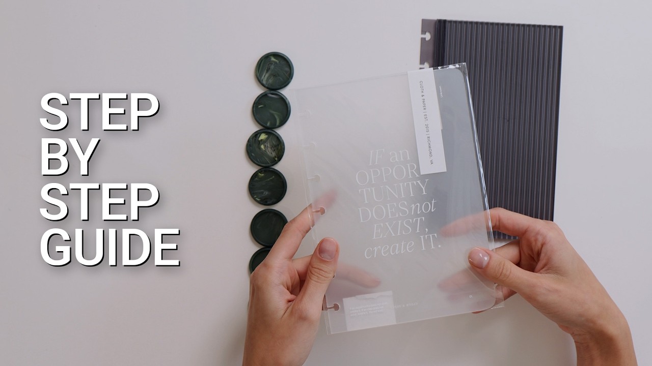 How to Put Together A Disc Bound  Planner with Cloth & Paper | Cloth & Paper