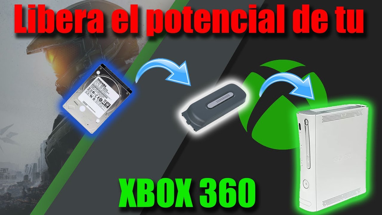 Como cambiar Disco Duro de Xbox 360 - mas espacio mayor diversión.