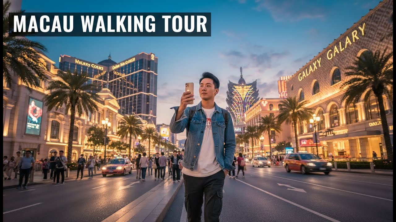 Walking Around Macau’s Venetian and Surrounding Hotels | Outdoor Walking Tour