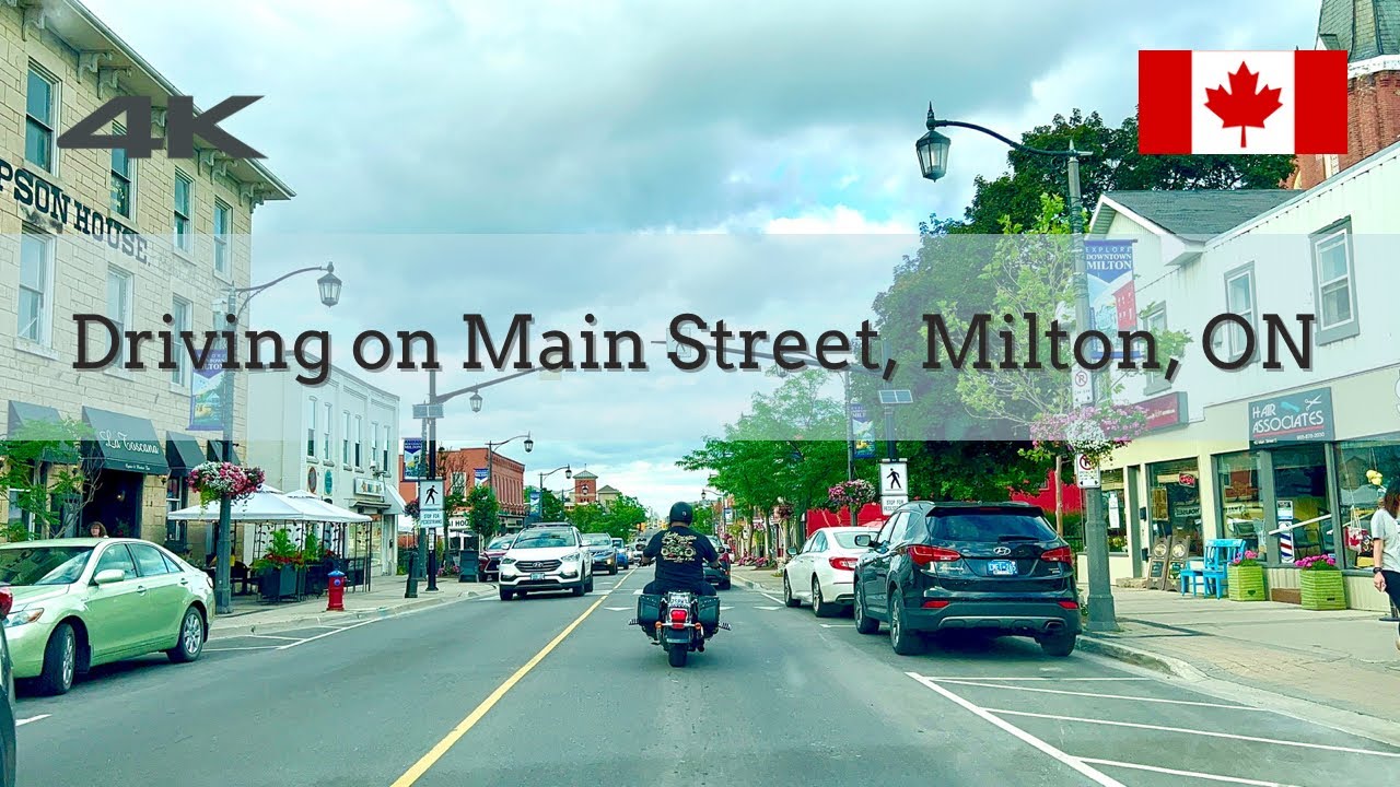 4K | Driving on Main Street in Milton, Ontario | Canada