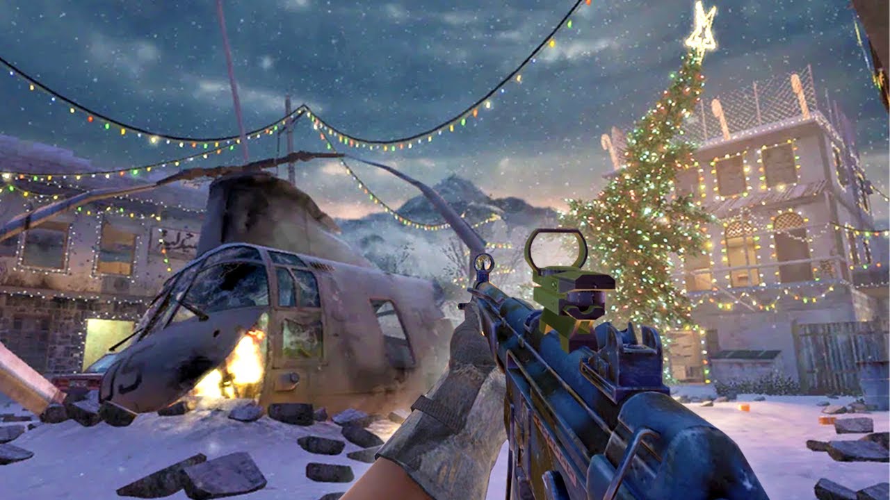 Рождество мы провели, играя в Call of Duty 4.