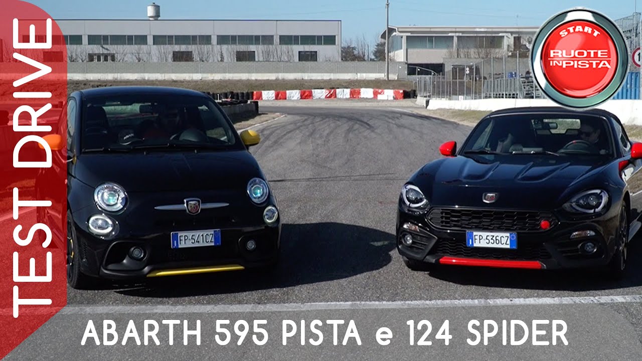 Abarth 595 Pista e 124 Spider a Ruote in Pista