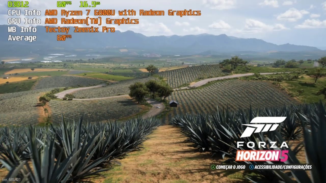 Jogando Forza Horizon 5 no Zeenix Pro - Captura via OBS