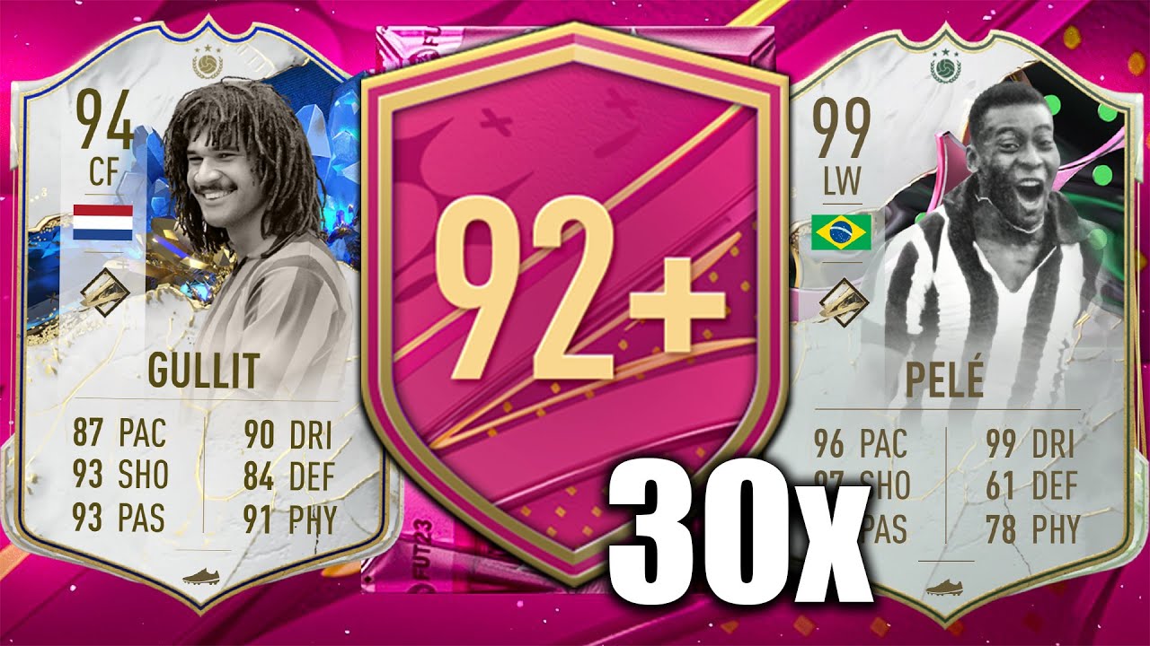 THIS IS WHAT I GOT IN 30x 92+ ICON ATTACKER PACKS! #FIFA23