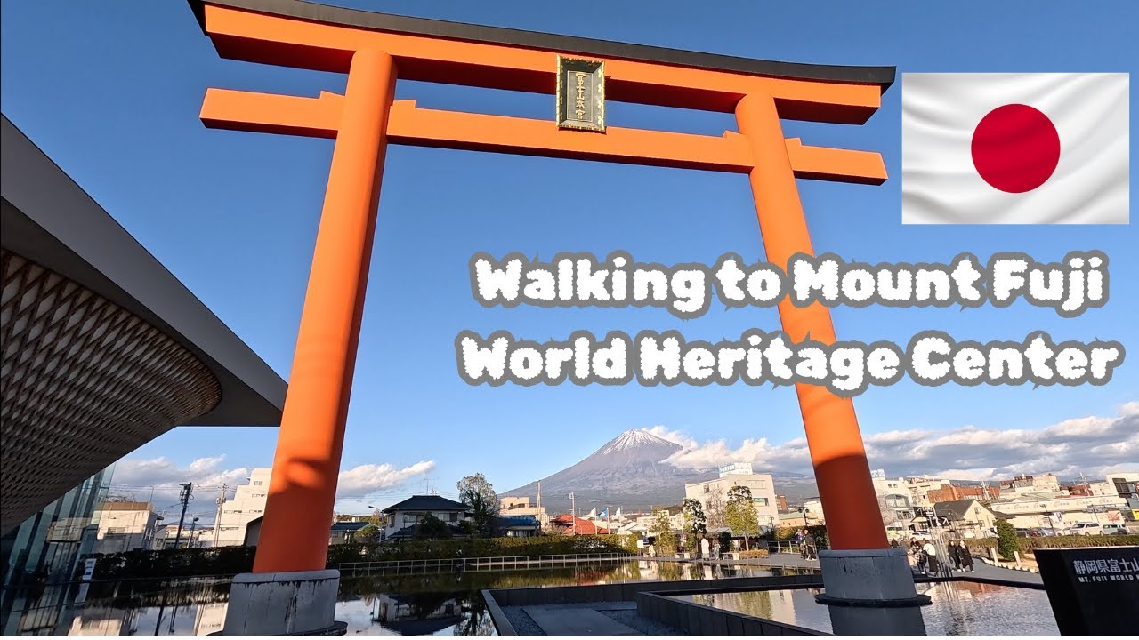 Walking to Mount Fuji World Heritage Center