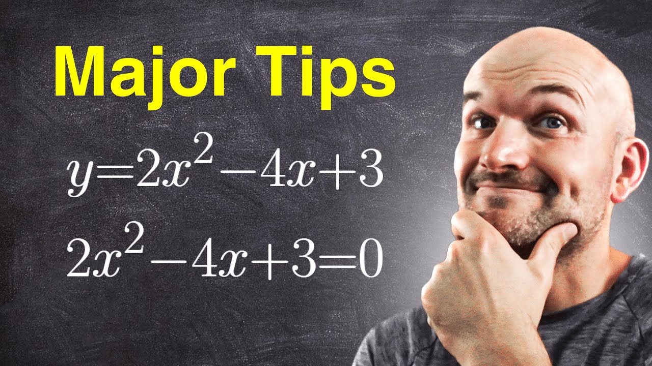Must Know Tip When Completing the Square