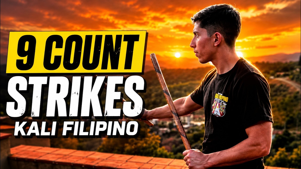 9 COUNT COMBO | Kali - Eskrima - Arnis ⚔️ Doble Bastón FLOW DRILL