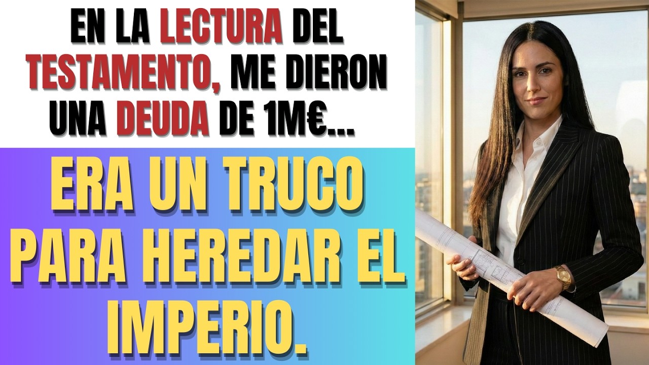 En la lectura del testamento, me dieron una deuda de 1M€… era un truco para heredar el imperio.