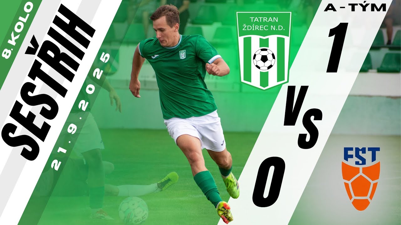 TATRAN Ždírec nad Doubravou - SK Fotbalová škola Třebíč - [1:0] - [sestřih zápasu] 21.9.2025