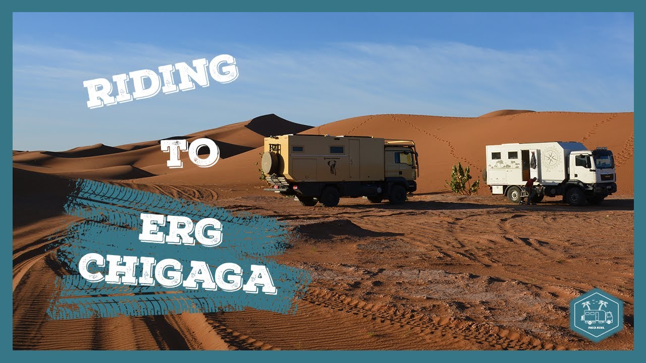 Driving trough the desert passing Erg Chigaga to Foum Zguid.