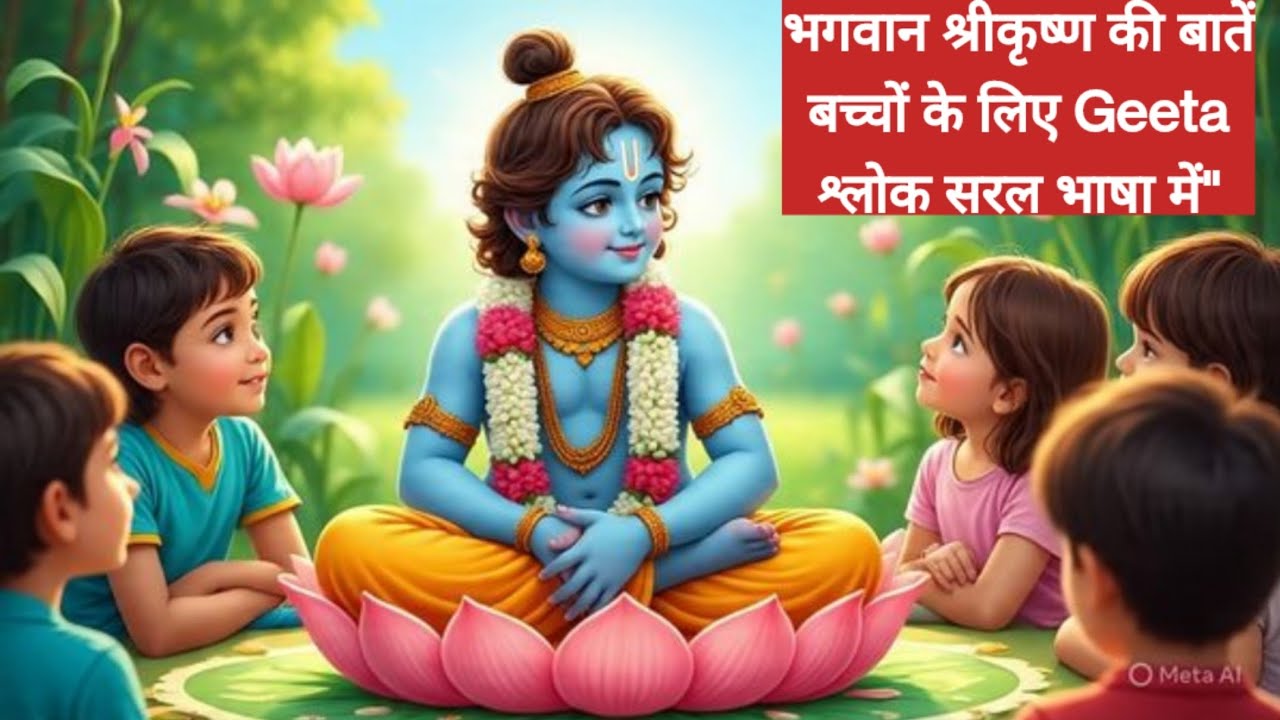 बच्चों को संस्कार सिखाएं भगवद गीता से | संस्कृत श्लोक सरल अर्थ में