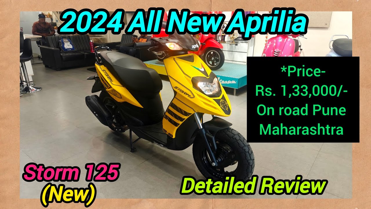 2024 All New Aprilia | Storm 125 🔥 | Detailed Review 😊