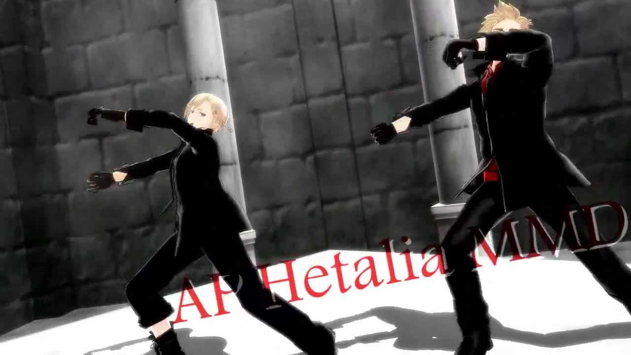 【APヘタリアMMD】あんことノルでHYBRID