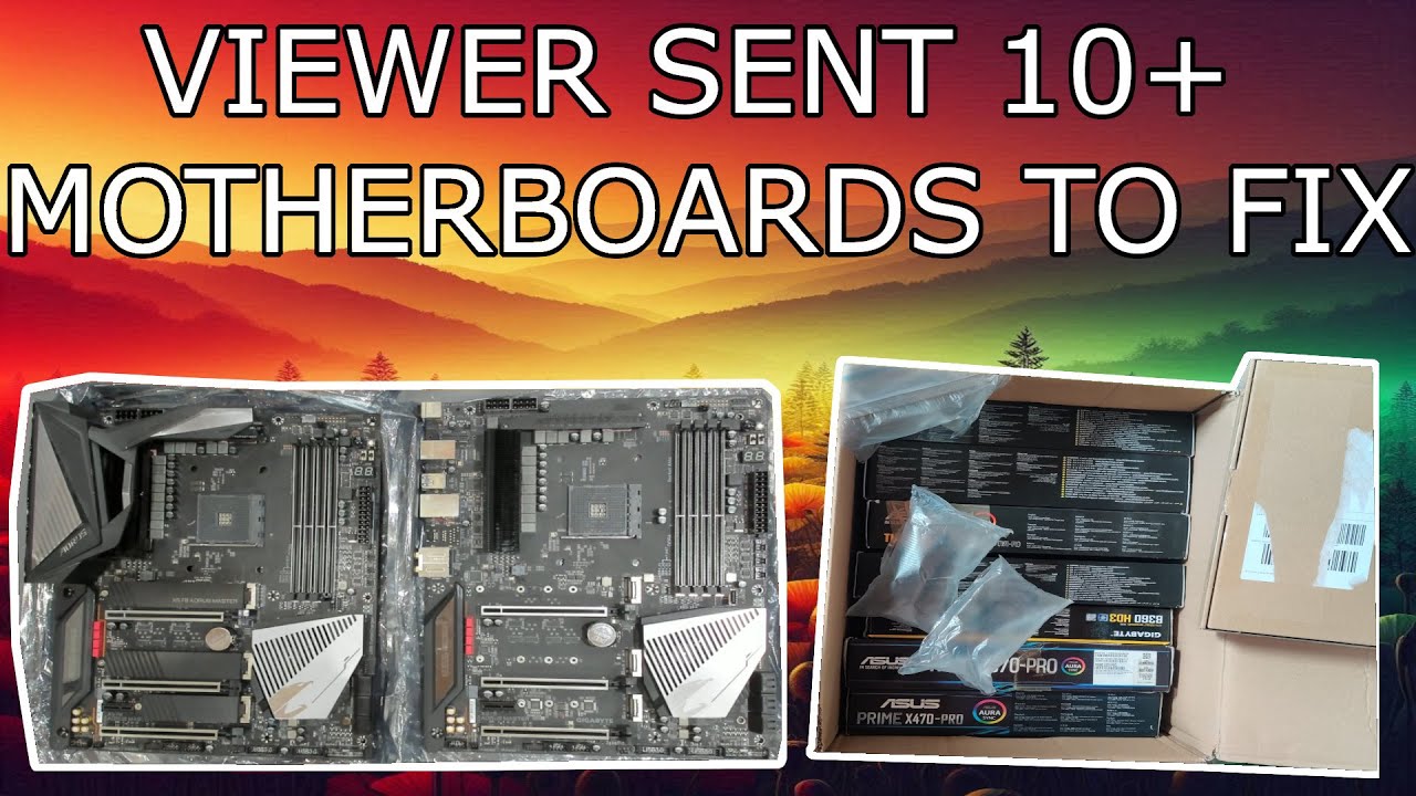 VIEWER SENT IN OVER 10 MAINBOARDS TO FIX | X570 AORUS MASTER MOTHERBOARD REPAIR